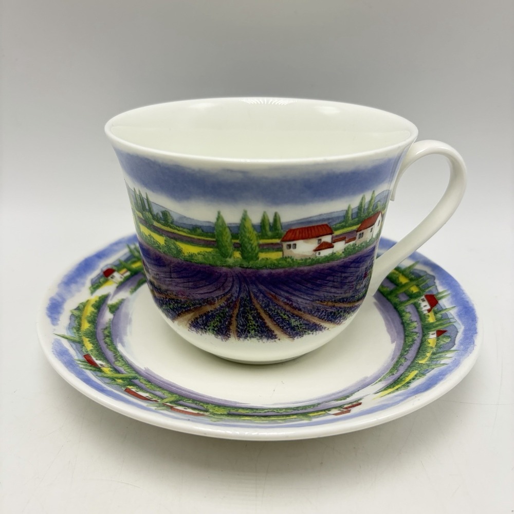 Roy Kirkham Fine Bone China Large Breakfast Cup & Saucer Set Tuscany